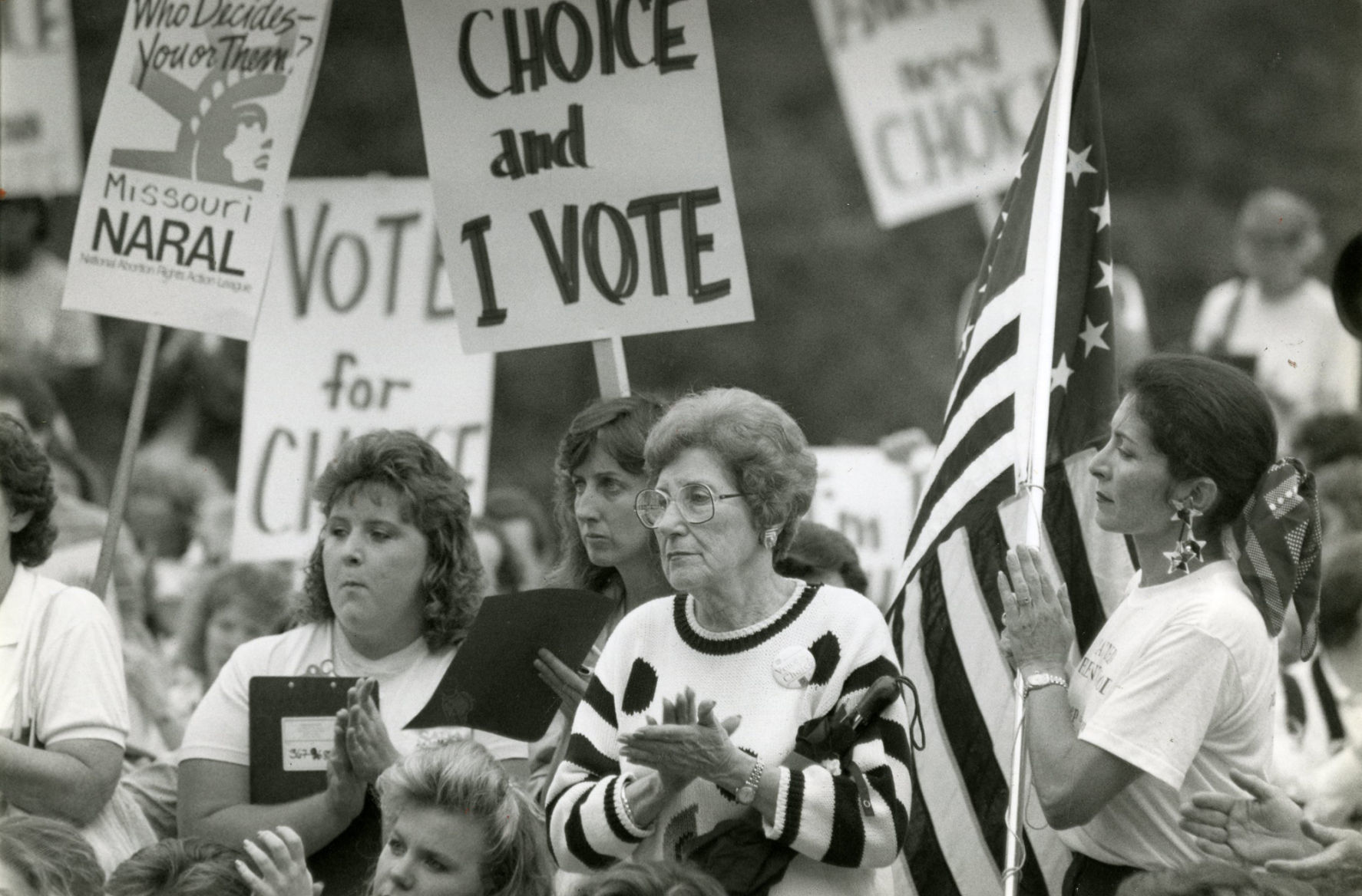 1989 - Abortion rights protesters in Forest Park